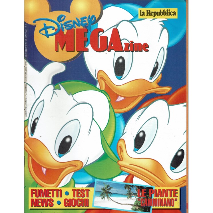Disney MEGAzine supplemento Repubblica n.  6 di Ezio Mauro ed. Walt Disney FF08