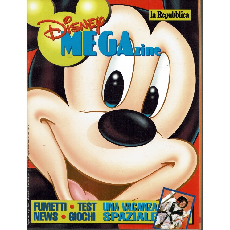 Disney MEGAzine supplemento Repubblica n.  2 di Ezio Mauro ed. Walt Disney FF08