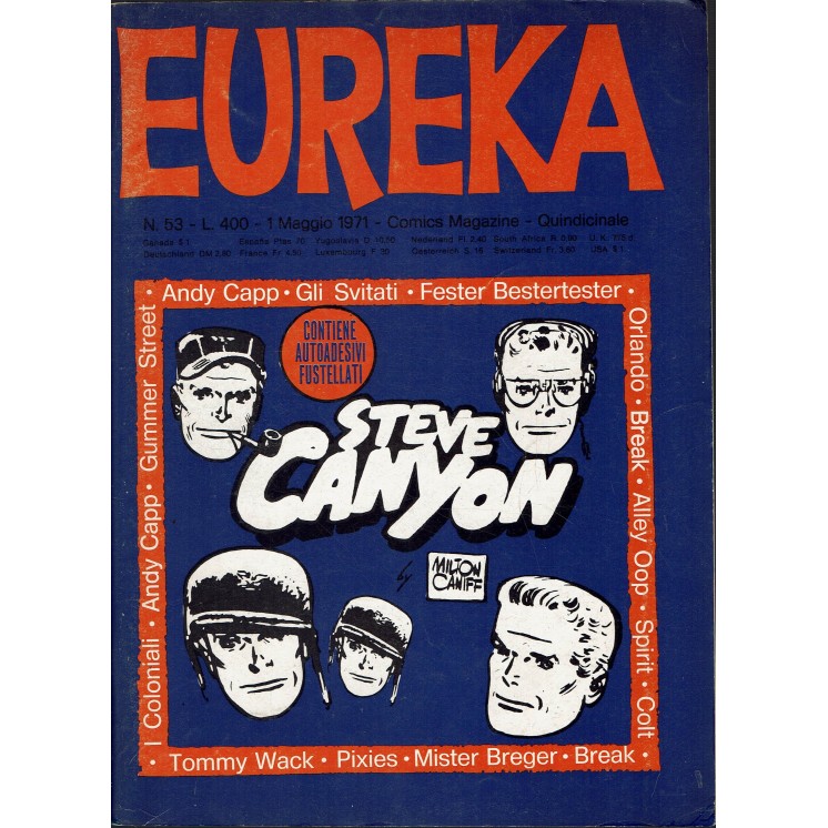 Eureka n. 53 1971 di Capp, Orlando e Oop ed. Corno FU45