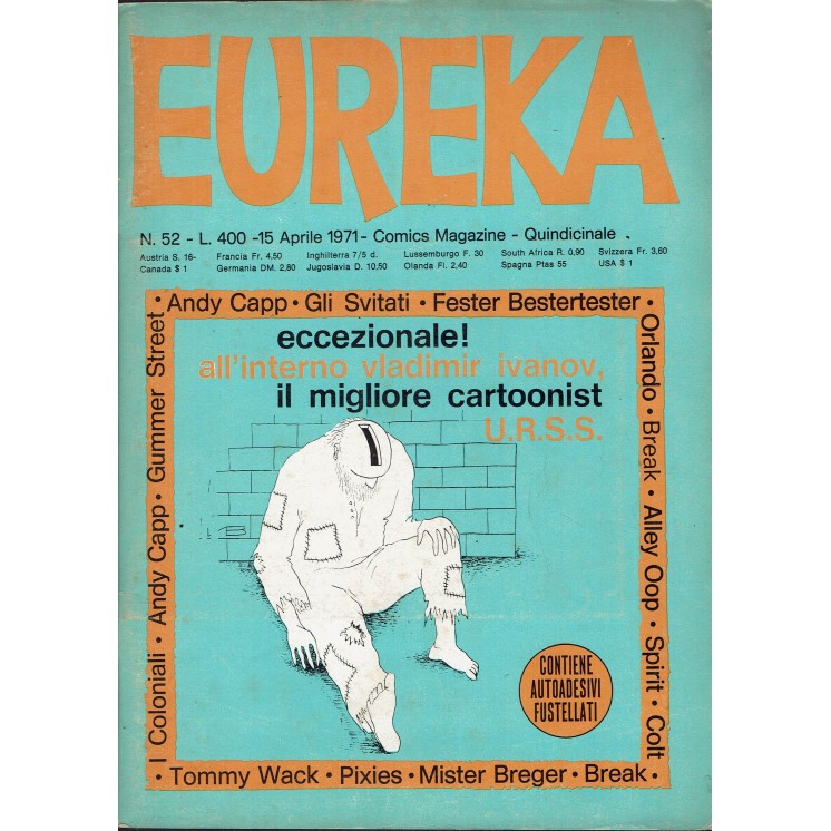 Eureka n. 52 1971 di Capp, Orlando e Oop ed. Corno FU45