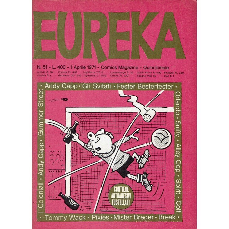 Eureka n. 51 1971 di Capp, Orlando e Oop ed. Corno FU45
