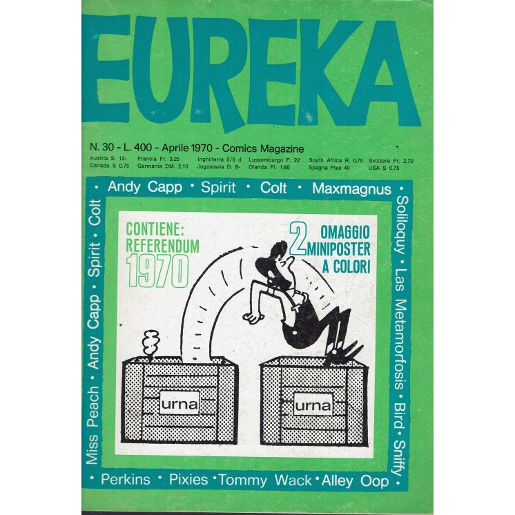Eureka n. 30 1970 di Capp, Colt e Spirit ed. Corno FU45