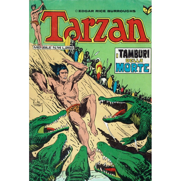 Tarzan 14 i tamburi della morte di Burroughs ed. Cenisio SU09