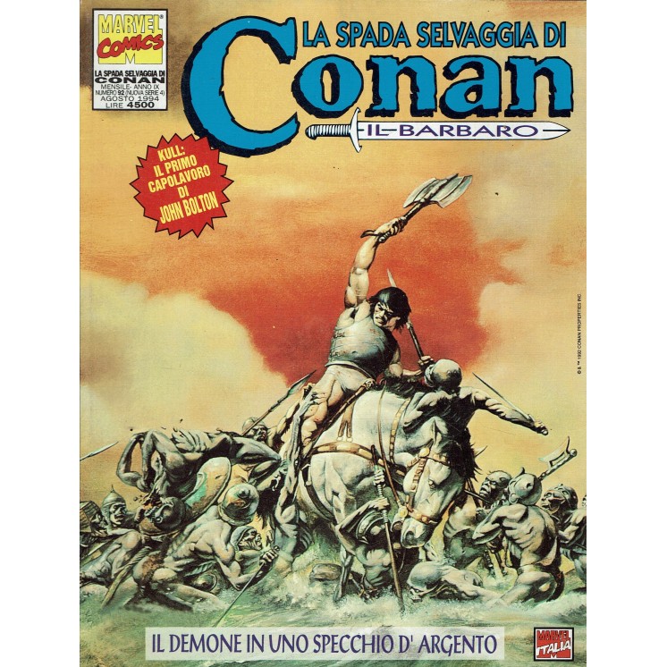 La spada selvaggia di Conan il barbaro n.92 di Meo ed. Marvel Comics FU03