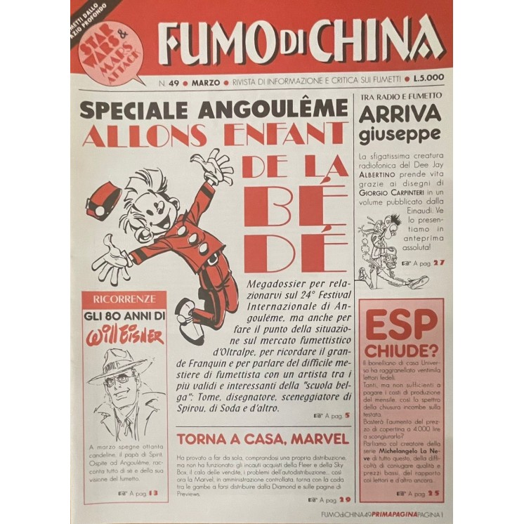 Fumo di China n. 49 di Chiomento, Oliva e Vaccari ed. FoxTrot Comics FU48