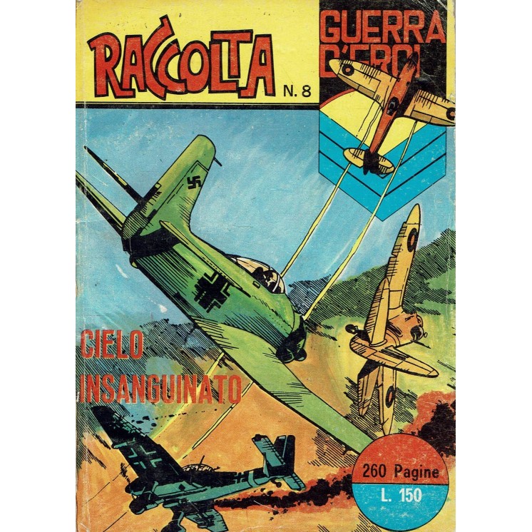 Raccolta guerra d'eroi  8 cielo insanguinato di Secchi ed. Corno BO07