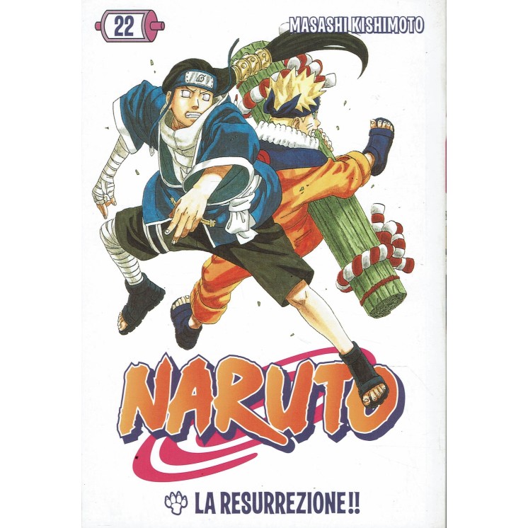 Naruto  22 con CARTOLINA di Masashi Kishimoto ed. Gazzetta dello Sport BO09