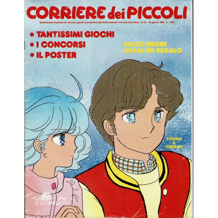 Corriere dei Piccoli 1985 n.33 Toschio e Creamy, Big Jim ed. Corriere Sera FU03