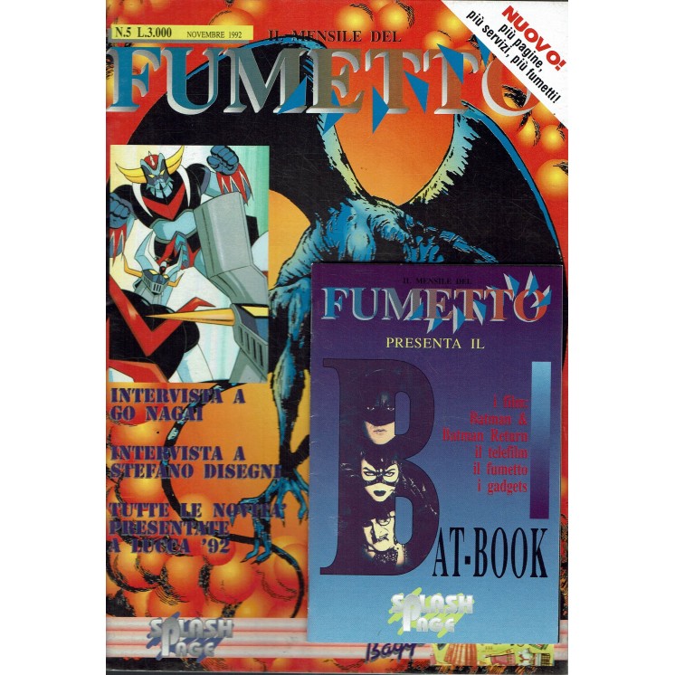 MdF mensile del fumetto  5 Goldrake Mazinga Go Nagai ed. Splash Page FU48
