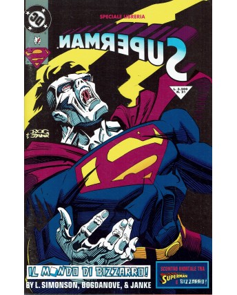 Superman n.  21 speciale libreria mondo bizzarro di Bottero ed. Play Press