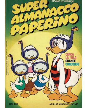 Super Almanacco Paperino serie I n.   7 di Walt Disney ed. Mondadori FU49