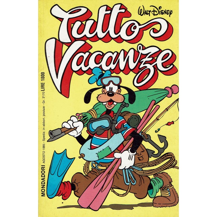 Classici Disney Seconda Serie n.104 tutto vacanze di Disney ed. Mondadori BO06