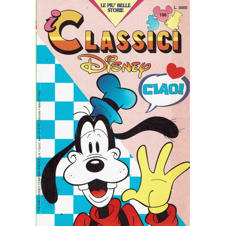 Classici Disney II serie 196 di Walt Disney ed. Mondadori BO03