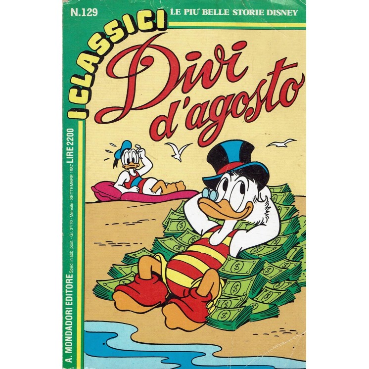 Classici Disney Seconda Serie n.129 di Disney ed. Mondadori BO03