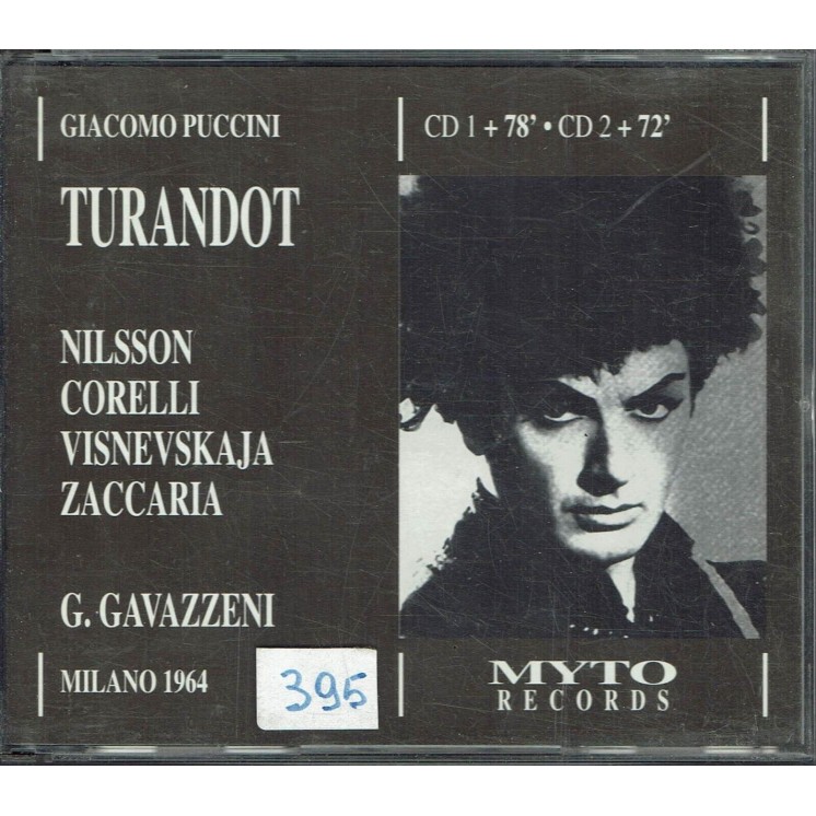 CD Puccini Turandot 2 MCD 982181 int. Nilsson, Corelli e Zaccaria 2 cd B39