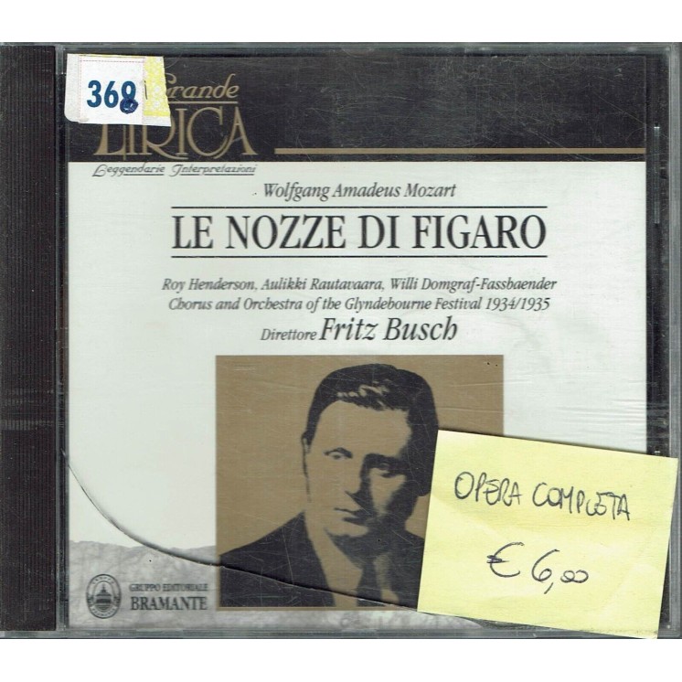 CD Le nozze di Figaro di Mozart MCBCD8021 opera completa 16+18 tracce 2 cd B39