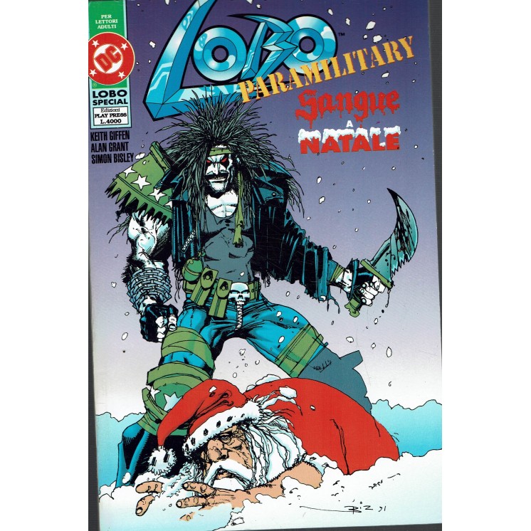 Lobo paramilitary special sangue a Natale di Giffen e Grant ed. Play Press