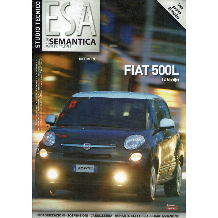ESA Fiat 500L n.  39 anno 2013 con CD ed. Semantica FF16