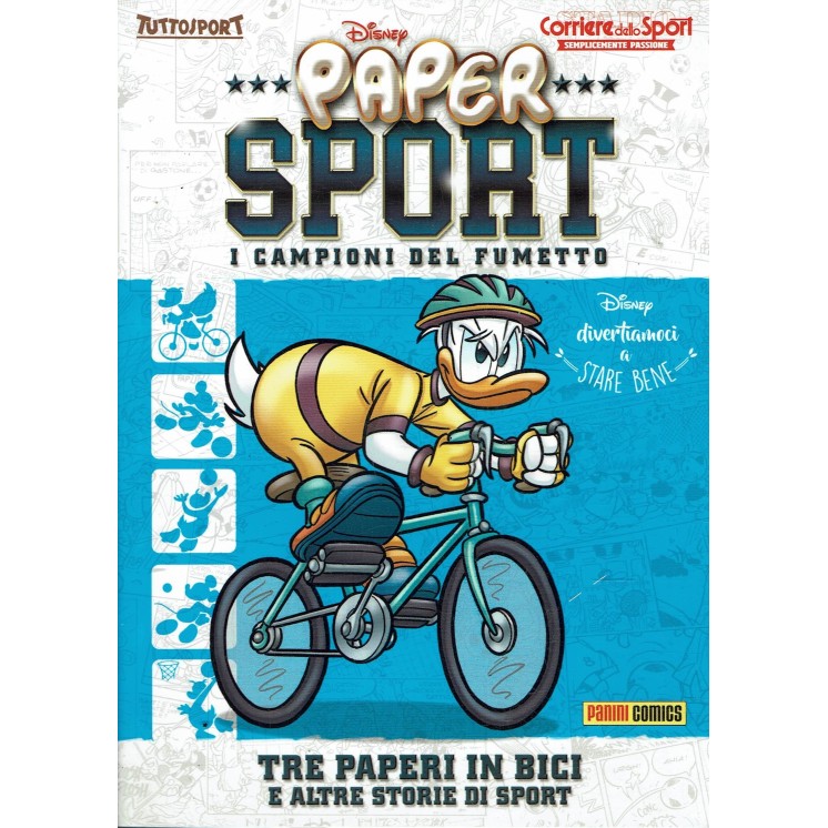 Paper sport tre paperi in bici di Walt Disney ed. Panini Comics BO03