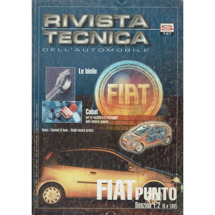 Rivista tecnica dell'automobile Fiat Punto 143 anno 2001 ed. Semantica FF08