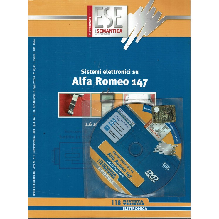 ESE sistemi elettronici Alfa Romeo 147 n.   5 con CD ed. Semantica FF15
