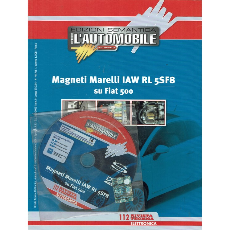 Per l'automobile elettronica magneti Fiat 500 n.   5 con CD ed. Semantica FF15