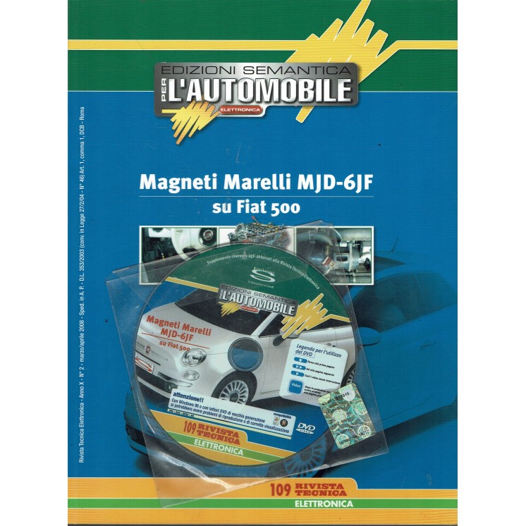 Per l'automobile elettronica magneti Fiat 500 n.   2 con CD ed. Semantica FF15