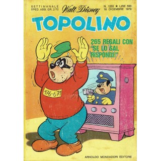 Topolino n.1255 + pieghevole Mattel di Walt Disney ed. Walt Disney
