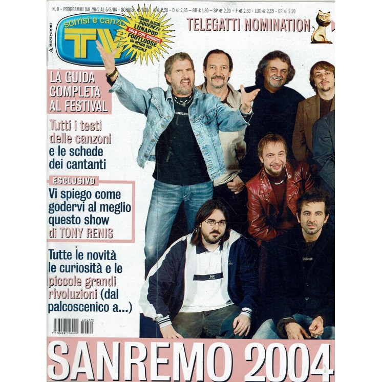 Tv Sorrisi e Canzoni 2004 n.   9 Mel Gibson, Tony Rendis ed. Mondadori FF15