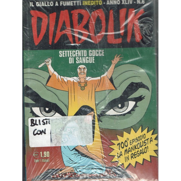 Diabolik anno XLIV n.   6 con ALLEGATO di Guissani ed. Bonelli BO05