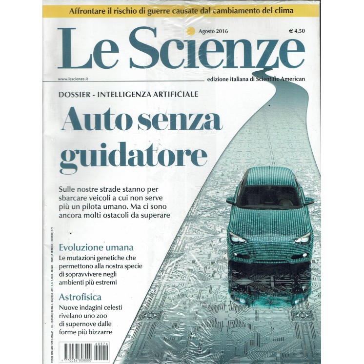 Le scienze scientific american  576 auto senza guidatore ed. Le Scienze FF19