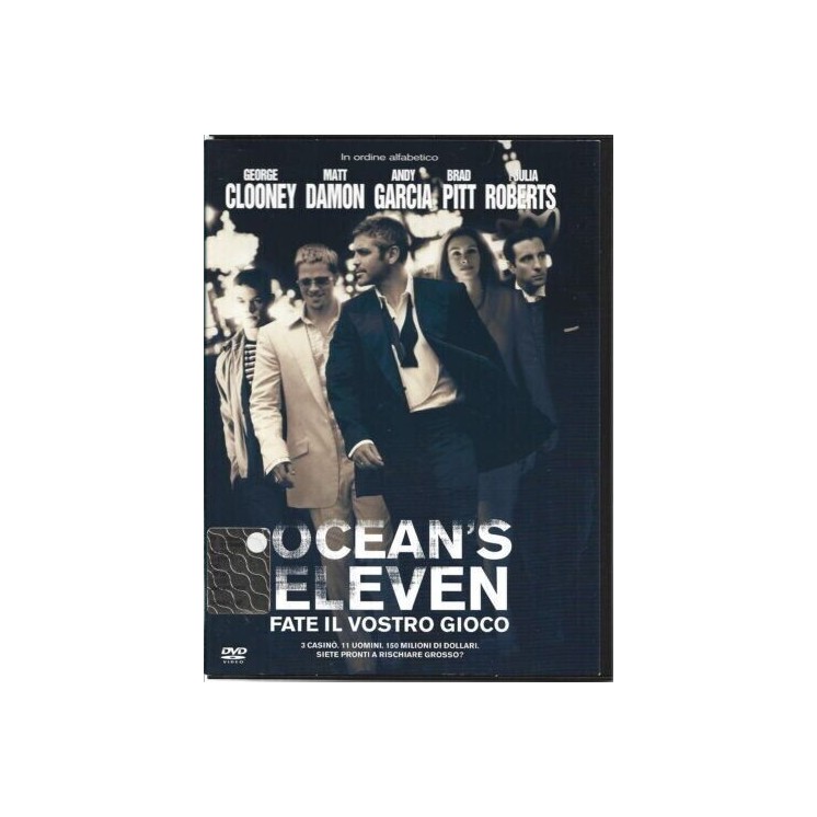 DVD Ocean's eleven con Matt Damon jewel box ed. Warner Bros ita usato B26