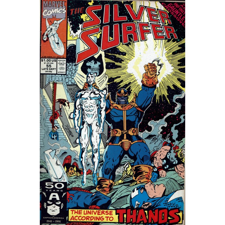 The Silver Surfer  55 sept 1991 di Marz lingua originale ed. Marvel Comics OL11