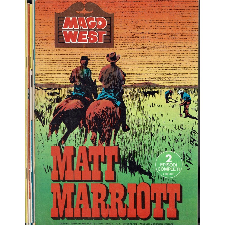 Mago West seq. 1/5 di Harry Bishop ed. Mondadori FU45