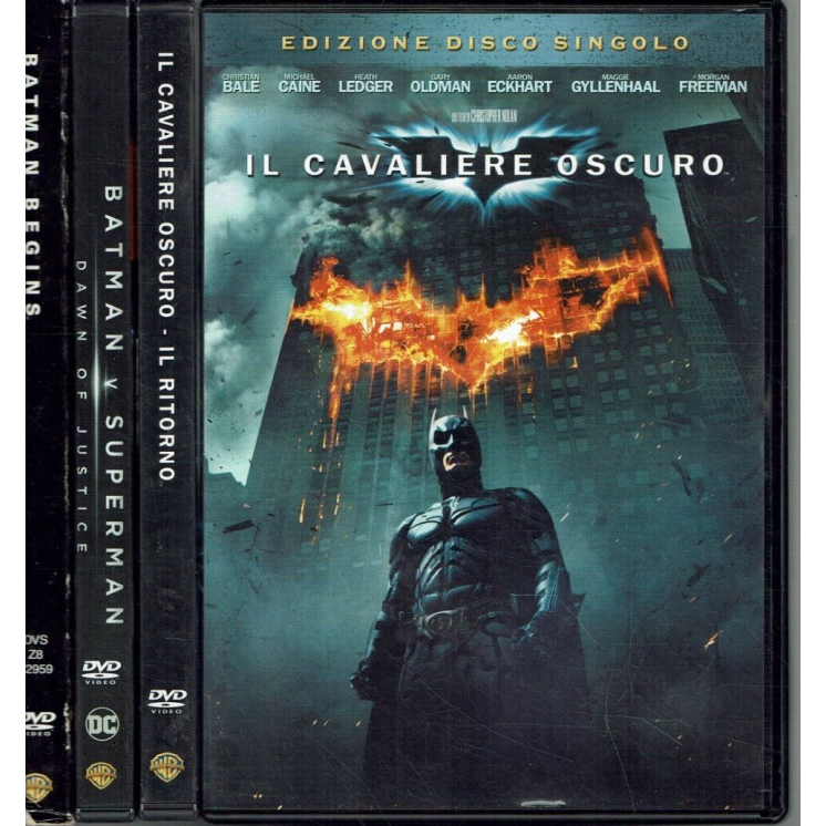 DVD  Il cavaliere oscuro 4 film ed. Warner Bros usato B23