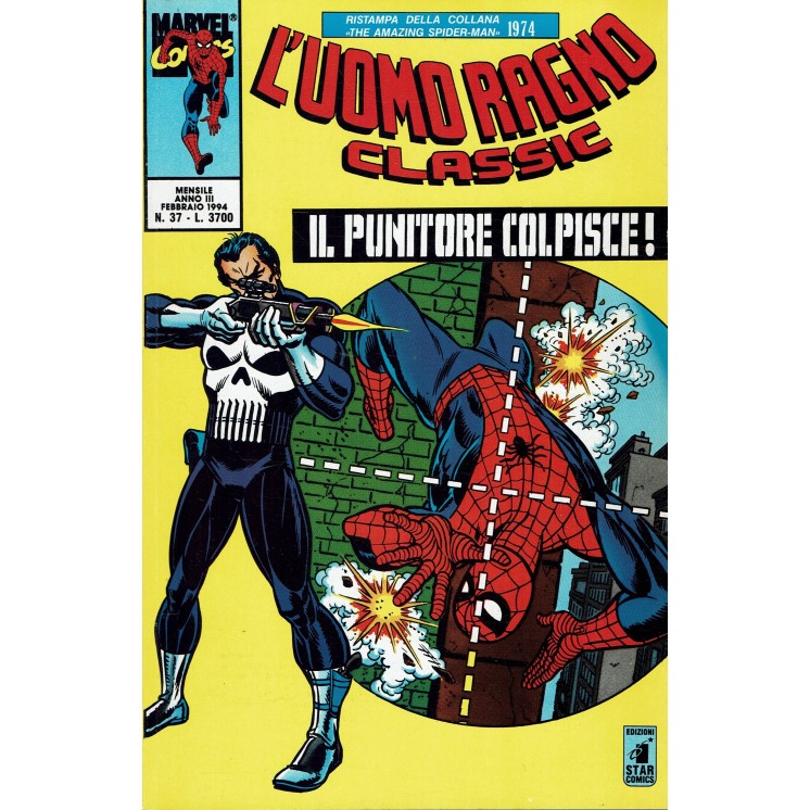 L'Uomo Ragno Classic n.37 il Punitore colpisce! ed. Star Comics