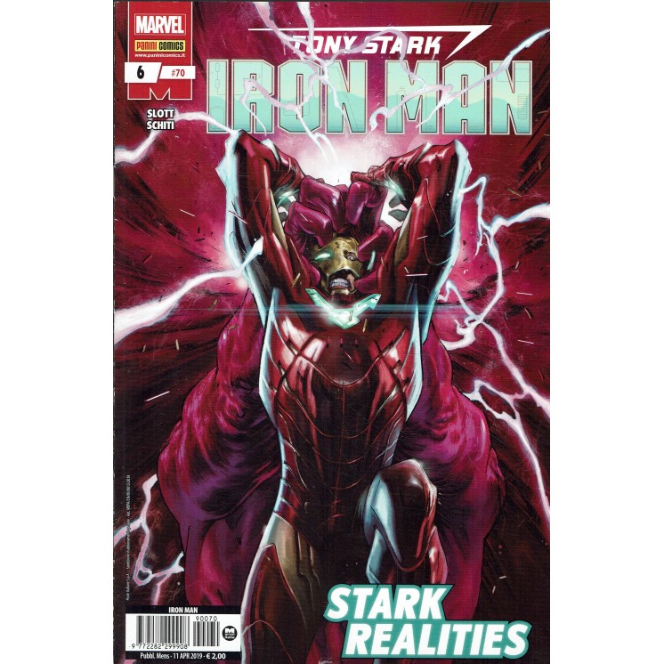 Iron Man  70 Tony Stark  Stark realities di Slott e Schitti ed. Panini Comics