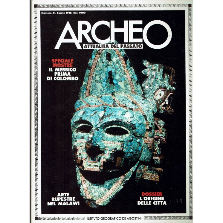 Archeo n.  41 anno '88 l'origine della città ed. De Agostini FF03