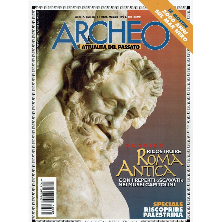 Archeo n. 123 anno '95 ricostruire Roma antica con reperti ed. De Agostini FF05