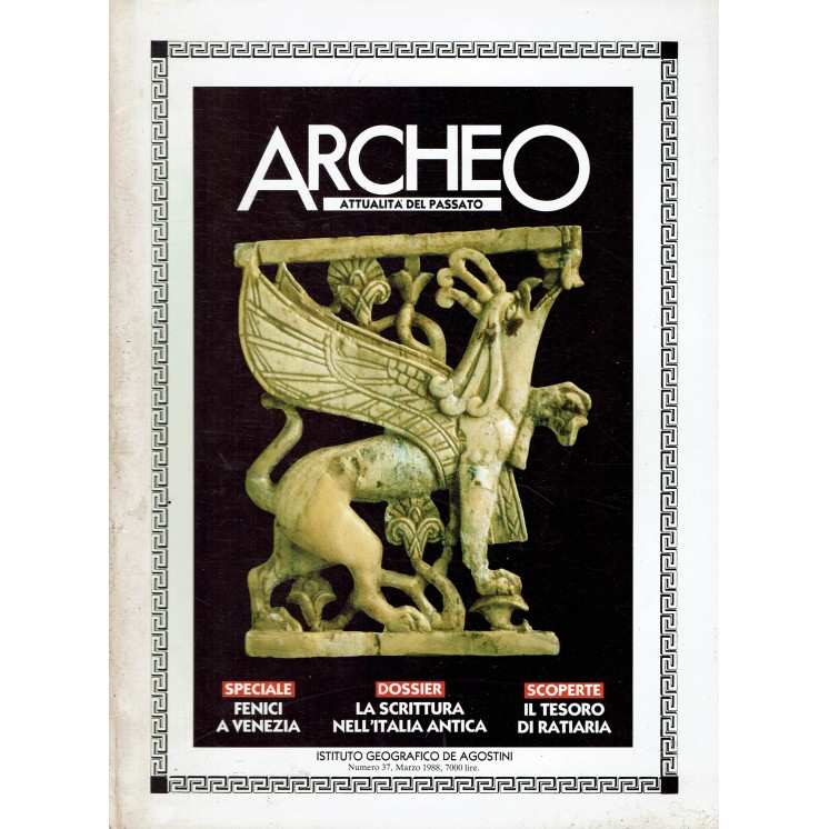 Archeo  37 anno '88 la scrittura nell'Italia antica ed. De Agostini FF01