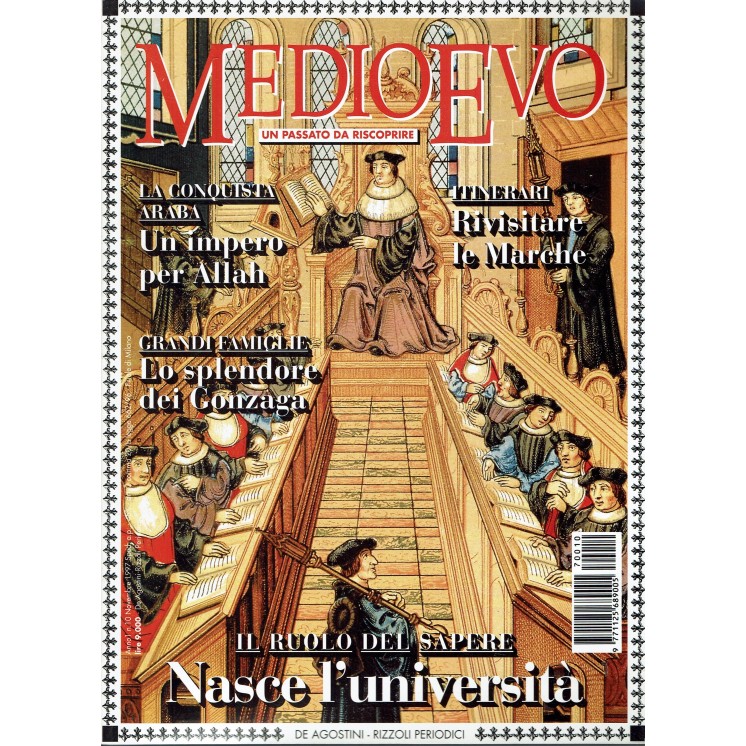 Medioevo 10 nov. '97 nasce l'università ed. De Agostini FF12