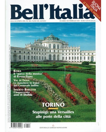 Bell'Italia 202 feb. 2003 Torino Roma Val di Fassa ed. Mondadori FF12