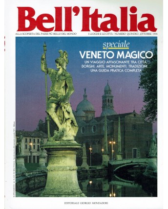 Bell'Italia  15 ott. 1994 speciale Veneto magico ed. Mondadori FF01