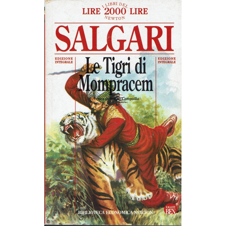 Emilio Salgari : tigri Mompracen INTEGRALE ed. Biblioteca Economica Newton A60