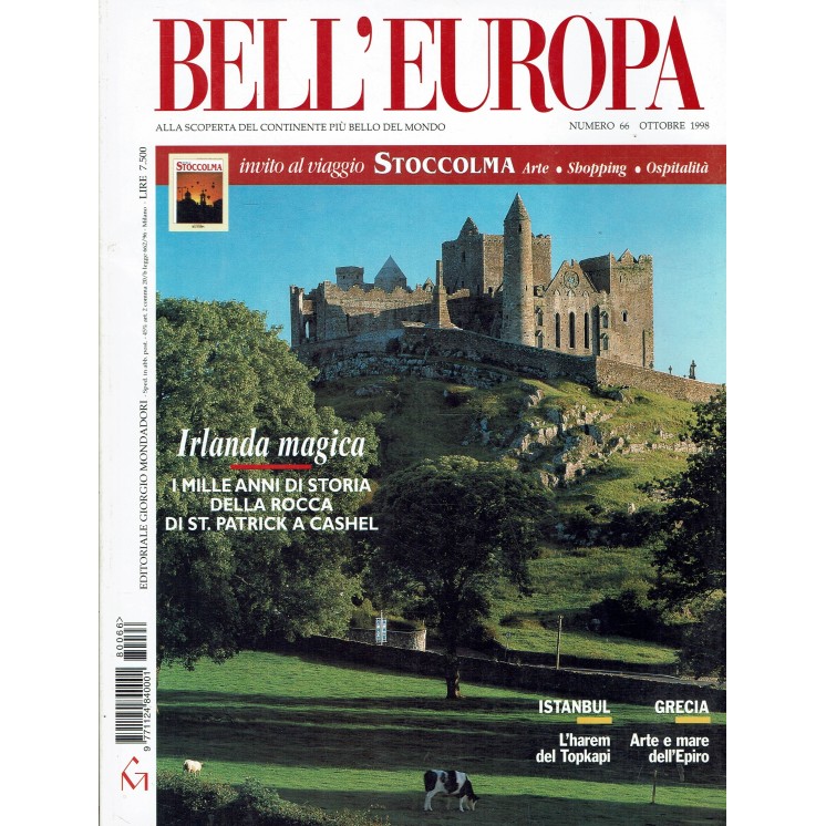 Bell'Europa  66 ott. 1998 Irlanda magica Istanbul Grecia ed. Mondadori FF04