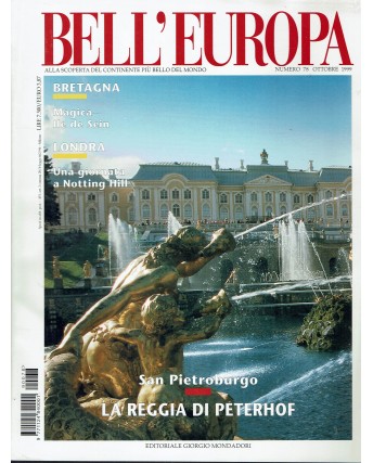 Bell'Europa  78 ott. 1999 Bretagna Londra San Pietroburgo ed. Mondadori FF04