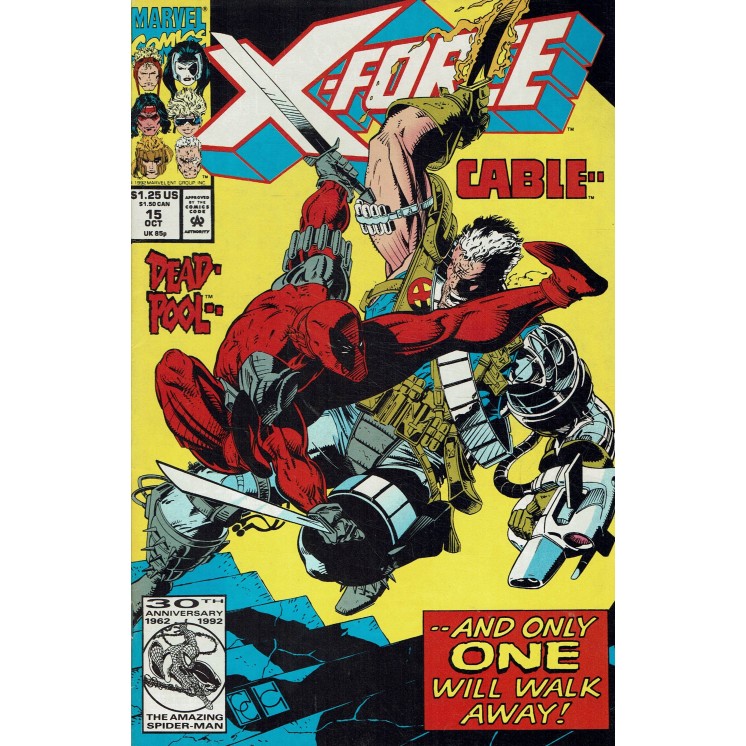 X-Force  15 oct '92 di Liefeld in lingua originale ed. Marvel Comics OL17