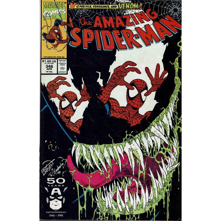 The Amazing Spider-Man 346 apr '91 in lingua originale ed. Marvel OL07