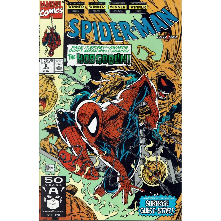 Spider-Man    6 jan '90 di McFarlane in lingua originale ed. Marvel Comics OL09