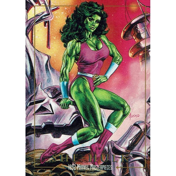 Marvel Masterpieces  82 She Hulk CARD ed. Sky Box Gd05